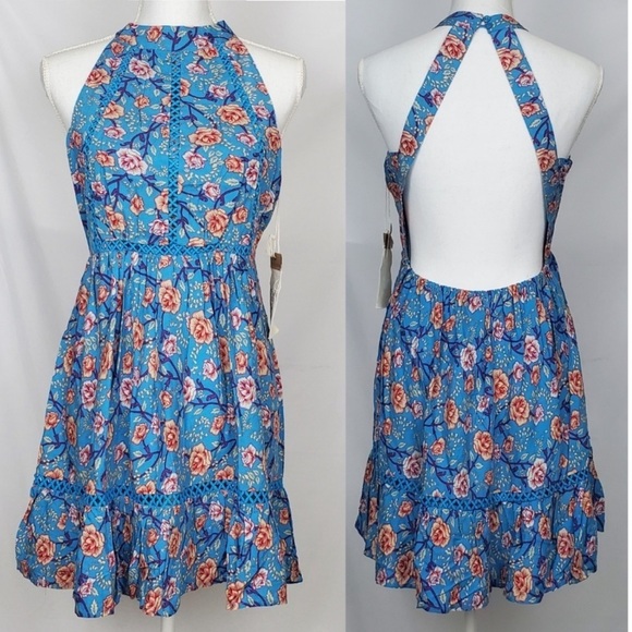Sunday Mi Amor Backless Rose Dress - Picture 1 of 12